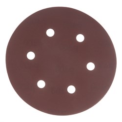 Круг абразивный на ворсовой подложке под "липучку", перфорированный, P 400, 150 мм, 5 шт Matrix 73849 - фото 764714