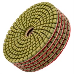 Алмазный гибкий шлифовальный круг ,100 мм, P50, мокрое шлифование, 5 шт. Matrix 73507 - фото 765270