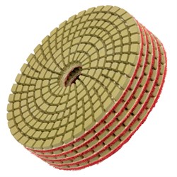 Алмазный гибкий шлифовальный круг, 100 мм, P800, мокрое шлифование, 5 шт. Matrix 73511 - фото 765294