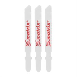 Полотна для электролобзика по металлу, 3 шт, 50 х 0.8 мм, HSS, EU- хвостовик Matrix 78143 - фото 766136