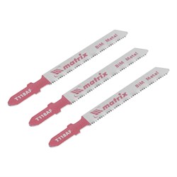 Полотна для электролобзика по металлу, 3 шт, T118AF, 55 х 1.2 мм, Bimetal Matrix Professional 78209 - фото 766237