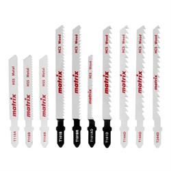 Набор полотен для электролобзика универсальный, 10 шт, T-SET1001 Matrix 78246 - фото 766340