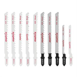 Набор полотен для электролобзика по дереву, 10 шт, T-SET1007 Matrix 78249 - фото 766364