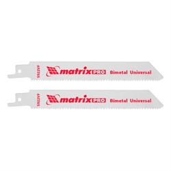 Полотна универсальные для сабельной пилы S922VF, 125/1.8-2.5 мм, Bimetal, 2 шт, Pro Matrix 782001 - фото 766376