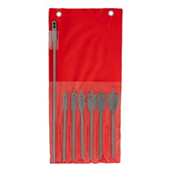 Набор сверл перовых по дереву, 10-12-16-18-20-25 мм, 6 шт, удлинитель 300 мм Matrix 70406 - фото 766852