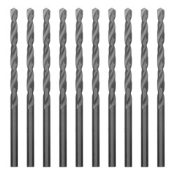 Сверло по металлу, 3.5 мм, полированное, HSS, 10 шт, цилиндрический хвостовик Matrix 71535 - фото 767284