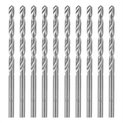 Сверло по металлу, 3.8 мм, полированное, HSS, 10 шт, цилиндрический хвостовик Matrix 71538 - фото 767290