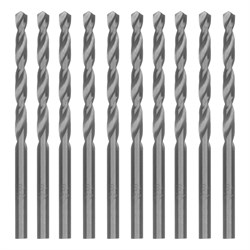 Сверло по металлу, 4.5 мм, полированное, HSS, 10 шт, цилиндрический хвостовик Matrix 71545 - фото 767312
