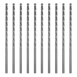 Сверло по металлу, 4 х 119 мм, полированное, удл, HSS, 10 шт, цилиндрический хвостовик Matrix 715040 - фото 767706