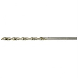 Сверло по металлу, 5.2 х 132 мм, полированное, удл, HSS, 10 шт, цилиндрический хвостовик Matrix 715052 - фото 767728