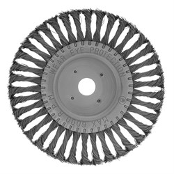 Щетка для УШМ 200 мм, посадка 22.2 мм, плоская, крученая проволока 0.5 мм Matrix 74638 - фото 768624