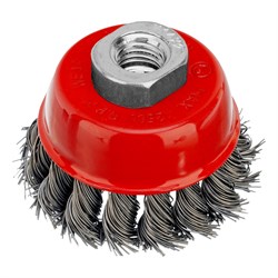 Щетка для УШМ, 65 мм, М14, "чашка", крученая проволока 0.5 мм Matrix 74620 - фото 768738