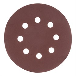 Круг абразивный на ворсовой подложке под "липучку", перфорированный, P 280, 125 мм, 5 шт Matrix 73812 - фото 769912