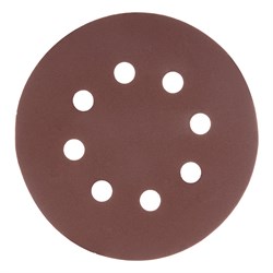 Круг абразивный на ворсовой подложке под "липучку", перфорированный, P 400, 125 мм, 5 шт Matrix 73814 - фото 769917