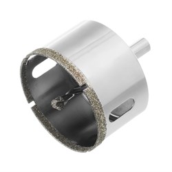 Сверло алмазное по керамограниту, 65 х 67 мм, трехгранный хвостовик Matrix 726653 - фото 770464