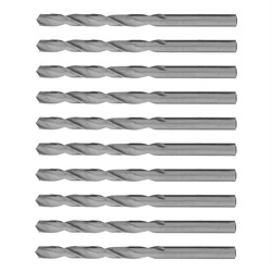Сверло по металлу, 6 мм, полированное, HSS, 10 шт, цилиндрический хвостовик Matrix 71560 - фото 770646