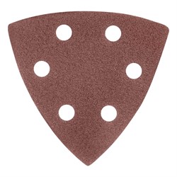 Треугольник абразивный на ворсовой подложке под "липучку", перфорированный, P 40, 93 мм, 5 шт Matrix 73857 - фото 770982