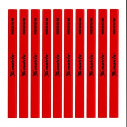 Набор карандашей малярных прямоугольных с точилкой в тубе, 175 мм, 10 шт Matrix 84814 - фото 771727