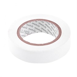 Изолента ПВХ, 15 мм х 10 м, белая, 150 мкм Matrix 88775 - фото 772135