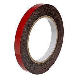 Лента клейкая на вспененной основе, двусторонняя черная усиленная, 12 мм х 5 м Matrix 89083 - фото 772201