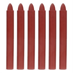 Мелки разметочные восковые красные, 120 мм, коробка 6 шт Matrix 84818 - фото 772291