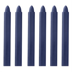 Мелки разметочные восковые синие, 120 мм, коробка 6 шт Matrix 84819 - фото 772297