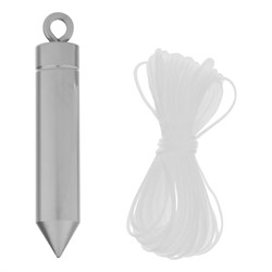 Отвес цилиндрический, 100 г, шнур 5 м Matrix 84836 - фото 772341