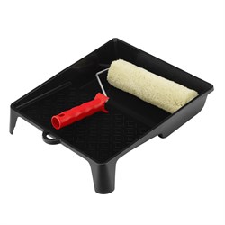 Набор, валик для фасадных работ синтетический, 250 мм, ворс 18 мм, D 36 мм, РАС, кювета 330 х 350 мм Matrix 84407 - фото 772899