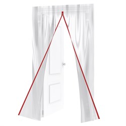 Пленочная дверь на молнии типа I, 220 x 120 cm, с малярной лентой 2.5 см х 10 м Matrix 88757 - фото 773053