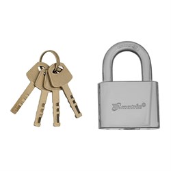 Замок навесной, хромированное покрытие 50 мм Matrix 91801 - фото 773434