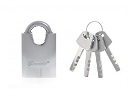 Замок навесной, защищенная дужка 50 мм Matrix 91804 - фото 773504