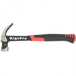 Молоток-гвоздодер, 450 г, цельнокованый, боек с магнитом, двухкомпонентная обрезиненная рукоятка Matrix Pro 10465 - фото 774009