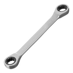 Ключ накидной трещоточный, 14 х 15 мм, CrV, зеркальный хром Matrix Professional 14504 - фото 774197