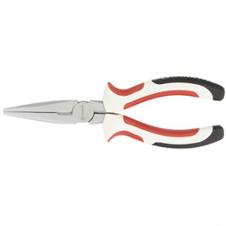 Длинногубцы прямые WHite Nickel, 160 мм, никелированные, трехкомпонентные рукоятки Matrix 17188 - фото 774233