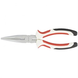 Длинногубцы прямые, WHite Nickel, 200 мм, никелированные, трехкомпонентные рукоятки Matrix 17190 - фото 774480