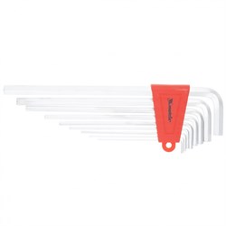 Набор ключей имбусовых HEX, 1.5-10 мм, CrV, 9 шт, экстра-длинные, сатин Matrix 16409 - фото 774486