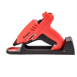 Клеевой пистолет 11 мм, подставка, кейс, 20 (160) Вт, 16 г/мин, регулятор 150-200° Matrix 93015 - фото 774816