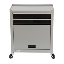 Двухсекционный шкаф для инструмента Matrix на колесах, 10 ящиков 906605 - фото 774921