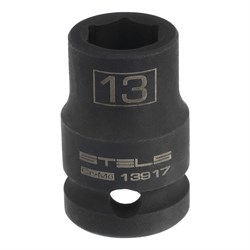 Головка ударная шестигранная, 13 мм, 1/2, CrMo Stels 13917 - фото 775754