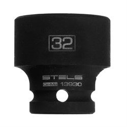 Головка ударная шестигранная, 32 мм, 1/2, CrMo Stels 13930 - фото 775845