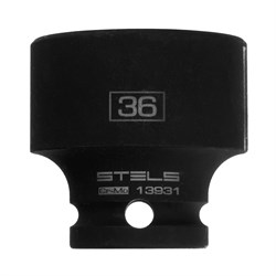 Головка ударная шестигранная, 36 мм, 1/2, CrMo Stels 13931 - фото 775850