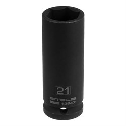 Головка ударная удлиненная шестигранная, 21 мм, 1/2, CrMo Stels 13947 - фото 775910