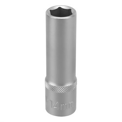 Головка торцевая удлиненная, 14 мм, шестигранная, CrV, под квадрат 1/2 Stels 13847 - фото 776061