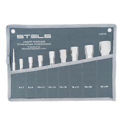 Набор ключей трубчатых торцевых усиленных 9 шт, CrV Stels 13779 - фото 776437