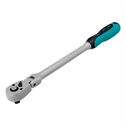 Ключ-трещотка шарнирный 3/8", СrV, 72 зуба, с быстрым сбросом, матовый хром Stels 14045 - фото 776555