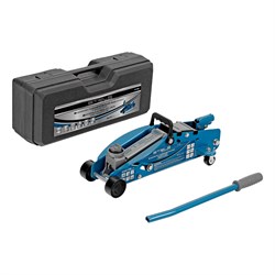 Домкрат гидравлический подкатной с фиксатором, 2.5 т, Safety Pin, 140-385 мм, в кейсе Stels 51132 - фото 778124