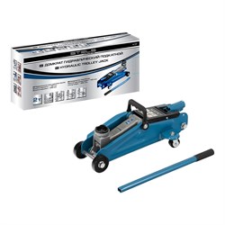 Домкрат гидравлический подкатной, 2 т, h подъема 140-340 мм Stels 51127 - фото 778351