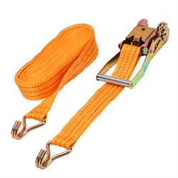 Ремень багажный с крюками, 0.05 х 12 м, с храповым механизмом Stels 54388 - фото 779544