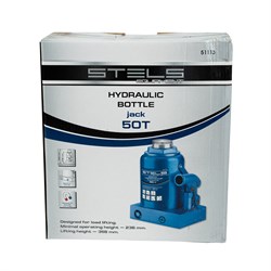Домкрат гидравлический бутылочный, 50 т, H подъема 236-356 мм Stels 51113 - фото 780524