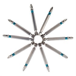 Набор бит РН2 х 70, сталь S2, 10 шт. Gross 11378 - фото 780797